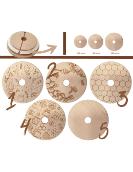 Słoiki na miód WECK zestaw słoików do miodu z nabierakiem 200ml W4 6szt EKO - product 2