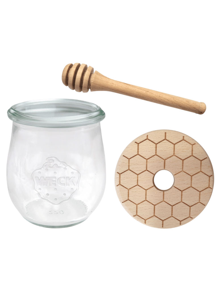 Słoiki weck - Słoik na miód WECK dozownik do miodu słoik do miodu z nabierakiem 220ml W3 - product b2b.wamar.biz 2