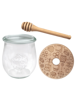 Słoik na miód WECK dozownik do miodu słoik do miodu z nabierakiem 220ml W4 - product 2