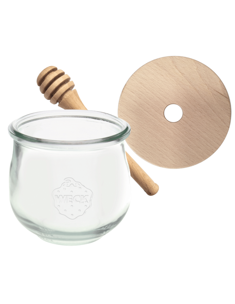 Słoiki weck - Słoik na miód WECK dozownik do miodu słoik do miodu z nabierakiem 370ml W5 - product b2b.wamar.biz 2