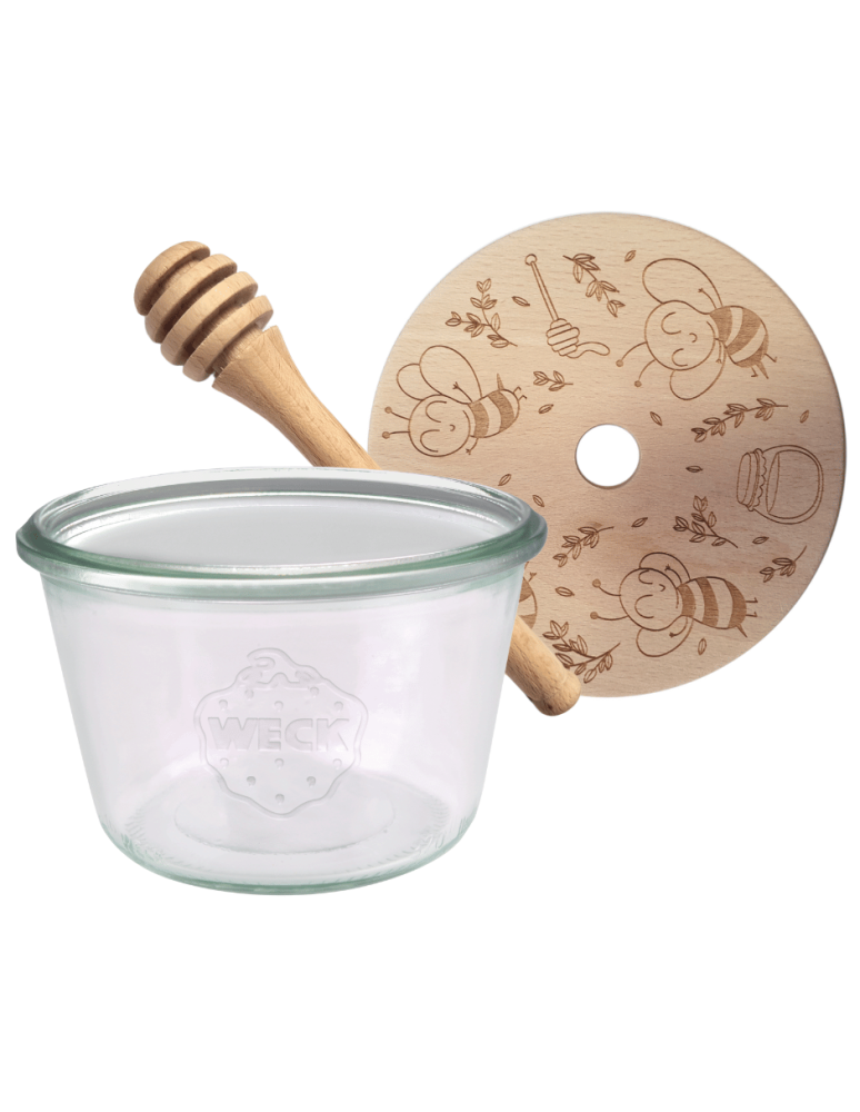 Słoiki weck - Słoik na miód WECK dozownik do miodu słoik do miodu z nabierakiem 370ml W1 - product b2b.wamar.biz 2