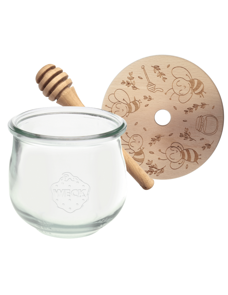 Słoiki weck - Słoik na miód WECK dozownik do miodu słoik do miodu z nabierakiem 580ml W1 - product b2b.wamar.biz 2