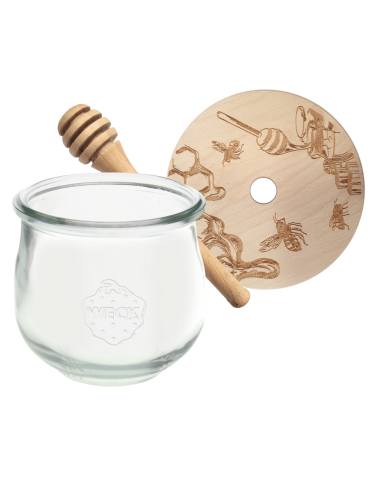 Słoik na miód WECK dozownik do miodu słoik do miodu z nabierakiem 580ml W2 - product 2