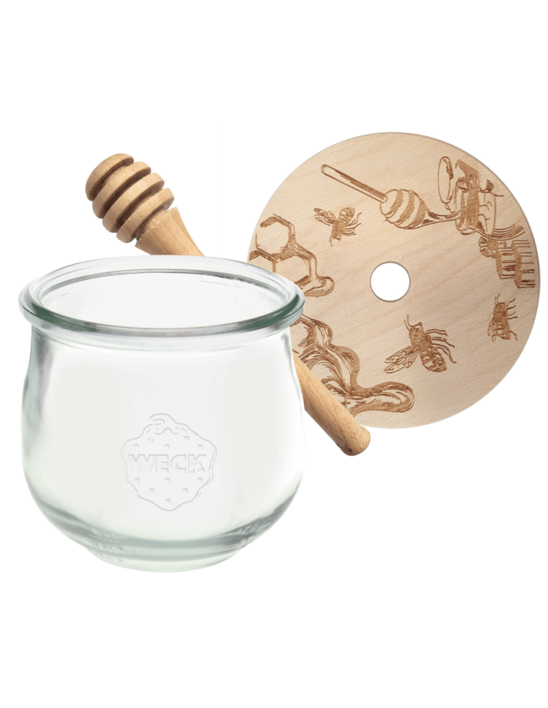 Słoiki weck - Słoik na miód WECK dozownik do miodu słoik do miodu z nabierakiem 580ml W2 - product b2b.wamar.biz 2