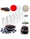 Słoiki 190ml 30x KOMPLET z POKRYWKĄ dżemy konfitury przyprawy deserki 53mm