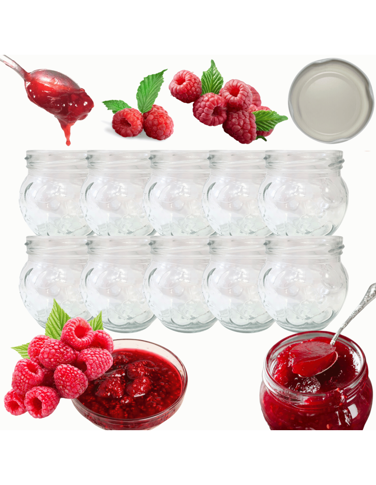 Słoiki - Słoiki 215ml słoiczki na dżem przyprawy deserki konfitury 10szt. 66mm PZH - produkt b2b.wamar.biz 1