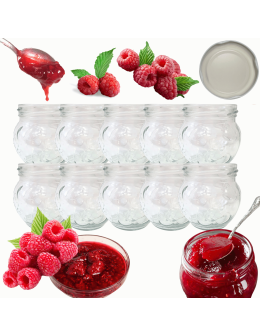 Słoiki 215ml słoiczki na dżem przyprawy deserki konfitury 10szt. 66mm PZH