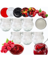 Słoiki 215ml 6 KOMPLETÓW z POKRYWKĄ dżemy konfitury przyprawy deserki 66mm