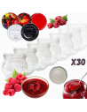 Słoiki 215ml 30 KOMPLETÓW z POKRYWKĄ dżemy konfitury przyprawy deserki 66mm
