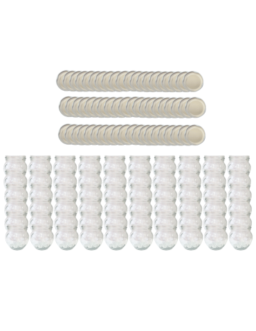 Słoiki 215ml 60 KOMPLETÓW z POKRYWKĄ dżemy konfitury przyprawy deserki 66mm - product 2