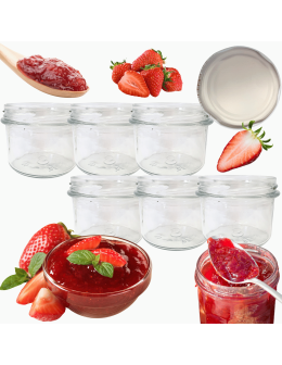 Słoiki 235ml słoiczki na dżem przyprawy deserki konfitury 6szt. 82mm PZH