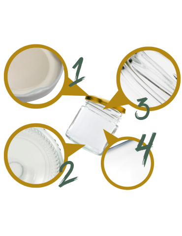 Słoiki - Słoiki 235ml słoiczki na dżem przyprawy deserki konfitury 6szt. 82mm PZH - product 4