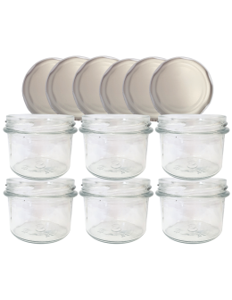 Słoiki 235ml 6 KOMPLETÓW z POKRYWKĄ dżemy konfitury przyprawy deserki 82mm - product 2