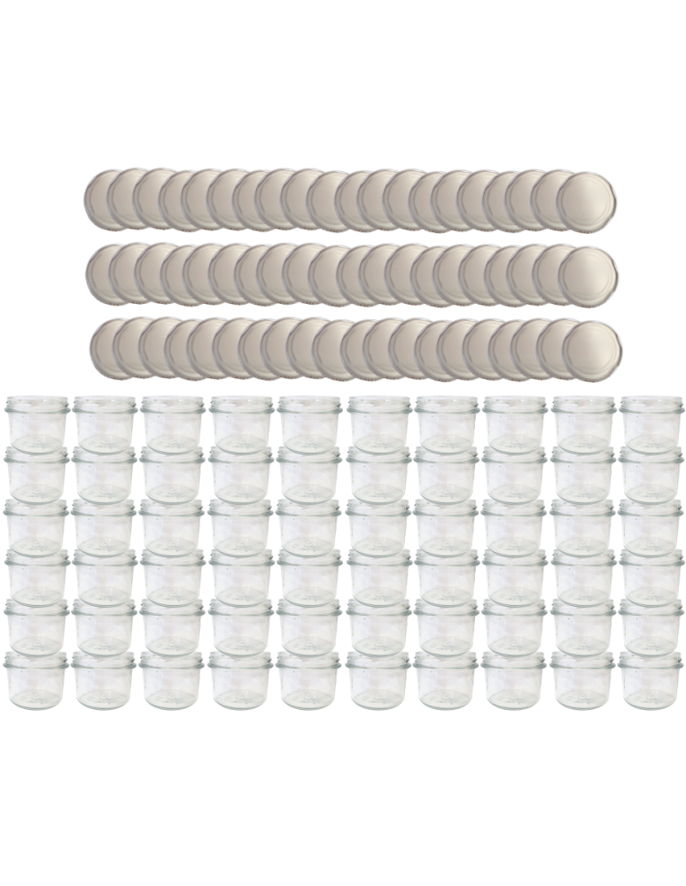 Słoiki - Słoiki 235ml 60 KOMPLETÓW z POKRYWKĄ dżemy konfitury przyprawy deserki 82mm - product b2b.wamar.biz 2