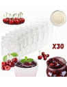 Słoiki 250ml słoiczki na dżem przyprawy deserki konfitury 30szt. 66mm PZH