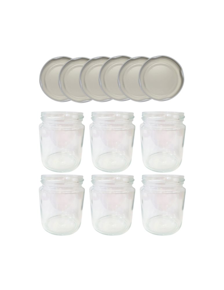 Słoiki - Słoiki 250ml 6 KOMPLETÓW z POKRYWKĄ dżemy konfitury przyprawy deserki 66mm - product b2b.wamar.biz 2