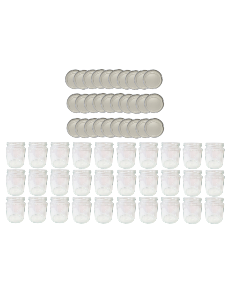 Słoiki - Słoiki 250ml 30 KOMPLETÓW z POKRYWKĄ dżemy konfitury przyprawy deserki 66mm - product b2b.wamar.biz 2