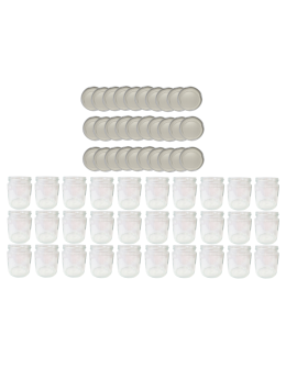 Słoiki 250ml 30 KOMPLETÓW z POKRYWKĄ dżemy konfitury przyprawy deserki 66mm - product 2
