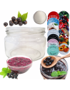 Słoik 250ml KOMPLET z POKRYWKĄ słoik dżemy konfitury przyprawy deserki 82mm