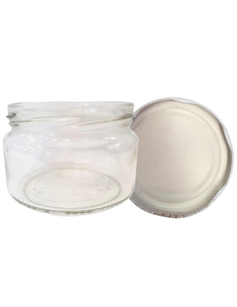 Słoiki - Słoik 250ml KOMPLET z POKRYWKĄ słoik dżemy konfitury przyprawy deserki 82mm - product b2b.wamar.biz 2