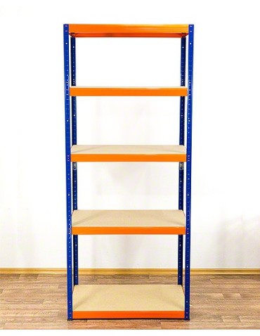 Regały - Regał Helios 213x75x50 cm 5 półek/400kg Biało-Biały - product 6