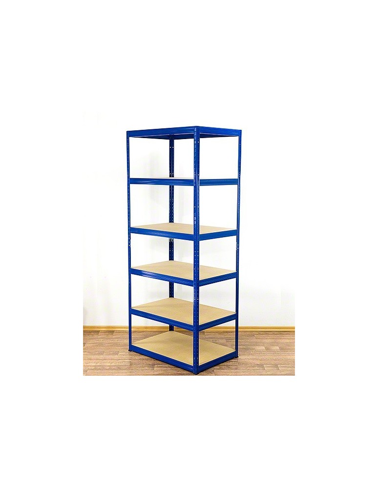 Regały - Regał Helios 196x90x35 cm 6 półek/350kg Biało-Niebieski - produkt b2b.wamar.biz 11