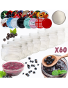 Słoiki 250ml 60 KOMPLETÓW z POKRYWKĄ dżemy konfitury przyprawy deserki 82mm