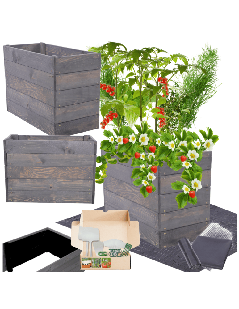 Uprawowe skrzynie ogrodowe- Warzywniaki- skrzynia do uprawy - Skrzynia na warzywa skrzynie na warzywnik inspekt donica grządka 45x63x30 - product b2b.wamar.biz 1