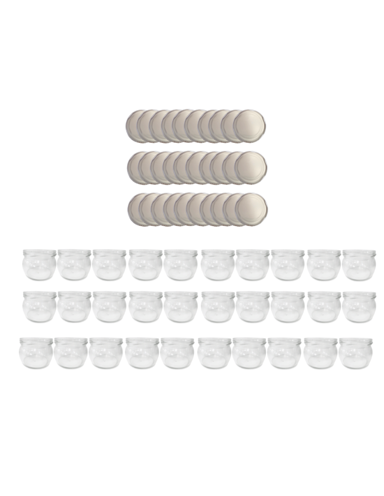 Słoiki - Słoiki 260ml 30 KOMPLETÓW z POKRYWKĄ dżemy konfitury przyprawy deserki 82mm - product b2b.wamar.biz 2