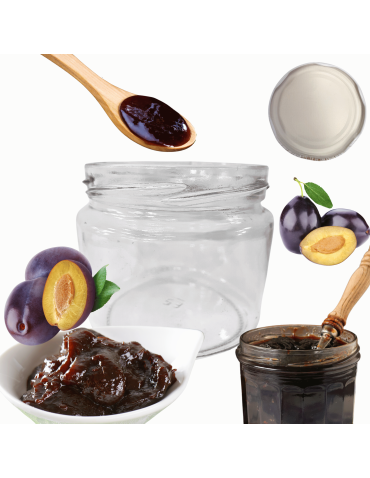 Słoik 330ml słoiczki na dżem przyprawy grzybki konfitury 1szt. 82mm PZH