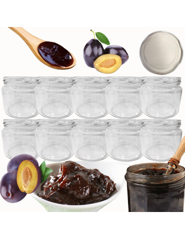 Słoiki 330ml słoiczki na dżem przyprawy grzybki konfitury 10szt. 82mm PZH