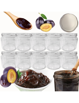 Słoiki 330ml słoiczki na dżem przyprawy grzybki konfitury 10szt. 82mm PZH