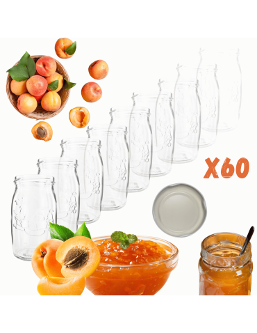 Słoiki 335ml słoiczki na dżem kompot grzybki konfitury 60szt. 66mm PZH