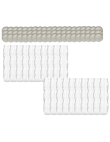 Słoiki 335ml 60 KOMPLETÓW z POKRYWKĄ dżemy konfitury kompot grzybki 66mm - product 2