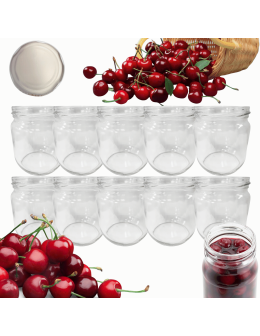 Słoiki 425ml słoiki na pasztet dżem kompot grzybki kiełbasa 10szt. 82mm