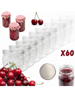 Słoiki 425ml słoiki na pasztet dżem kompot grzybki kiełbasa 60szt. 82mm