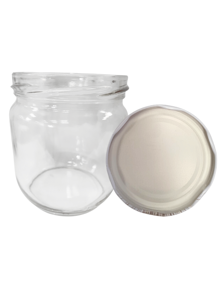 Słoiki - Słoik 425ml KOMPLET z POKRYWKĄ słoik na pasztet dżemy kompot grzybki 82mm - product b2b.wamar.biz 2