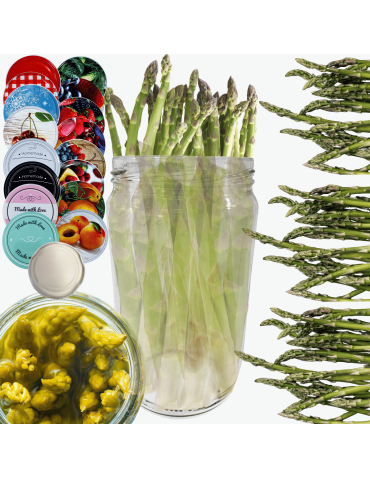 Słoik 720ml słoik na ogórki dżemy przeciery sałatki KOMPLET z POKRYWKĄ 82mm