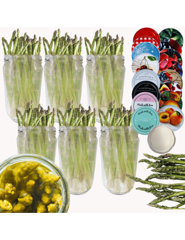 Słoiki 720ml słoiki na dżem przeciery sałatki 6kompletów zakrętki 82mm 0,7L