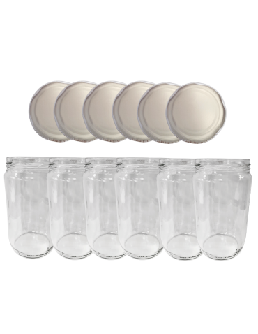 Słoiki 720ml słoiki na dżem przeciery sałatki 6kompletów zakrętki 82mm 0,7L - product 2