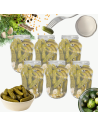 Słoiki 1500ml 1,5l na ogórki małosolne soki nalewki kompoty 6szt. 82mm PZH