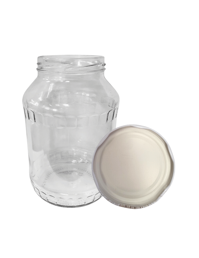 Słoiki - Słoik 1500ml 1,5l na ogórki małosolne soki nalewki KOMPLET z POKRYWKĄ 82mm - product b2b.wamar.biz 2