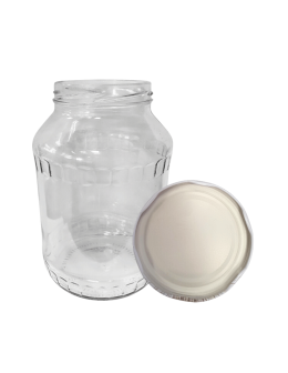 Słoik 1500ml 1,5l na ogórki małosolne soki nalewki KOMPLET z POKRYWKĄ 82mm - product 2