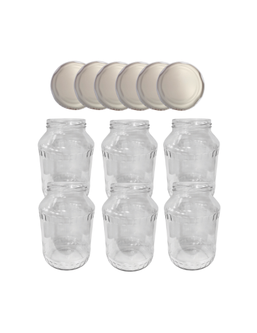 Słoiki 1500ml 1,5l na ogórki małosolne soki nalewki 6kpl zakrętki 82mm - product 2