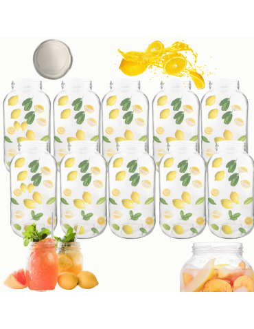 Słoiki 2000ml 2l na ogórki soki suszone grzyby nalewki 10sztuk 82mm PZH