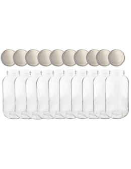 Słoiki 2000ml 2l na ogórki soki grzyby nalewki 10kpl zakrętki 82mm PZH - product 2