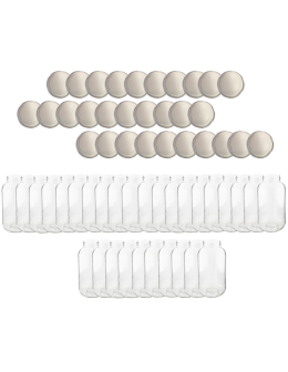 Słoiki 2000ml 2l na ogórki soki grzyby nalewki 30kpl zakrętki 82mm PZH - product 2