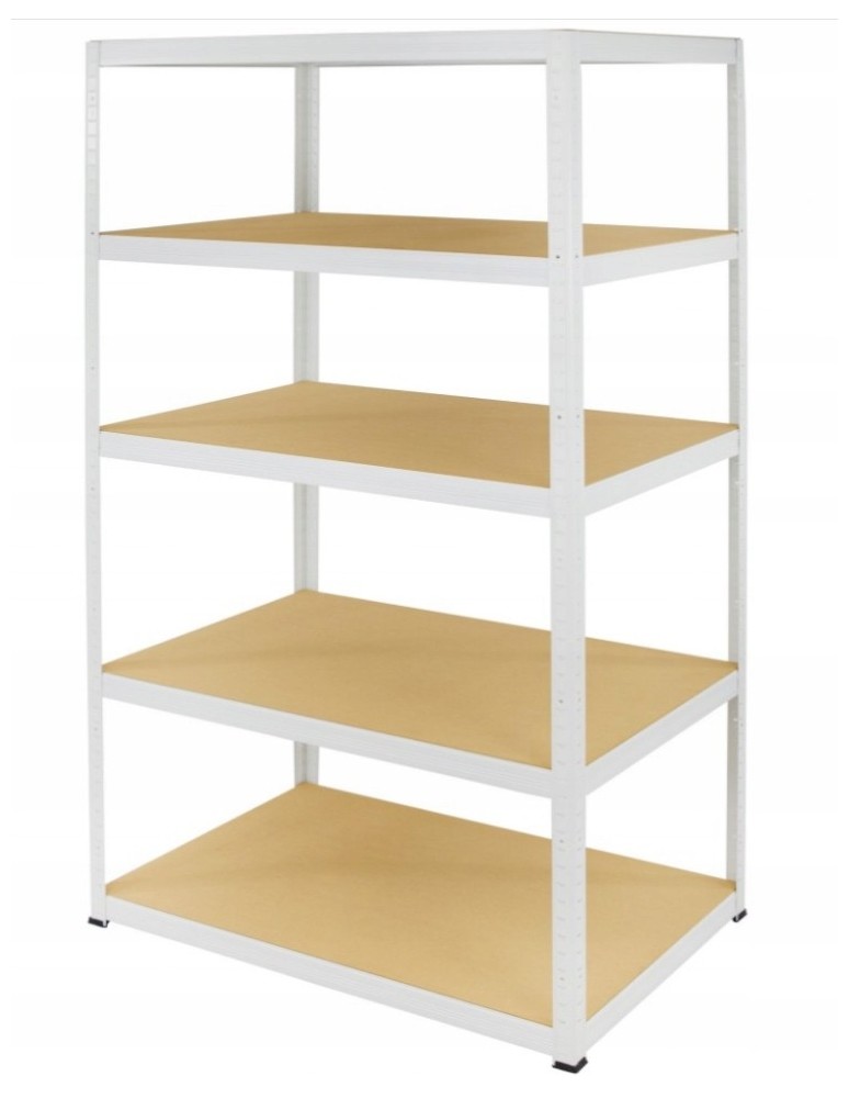 Regały Magazynowe - Regał metalowy regał magazynowy szpitalny HELIOS biały 213x150x45 5x275kg - product b2b.wamar.biz 3