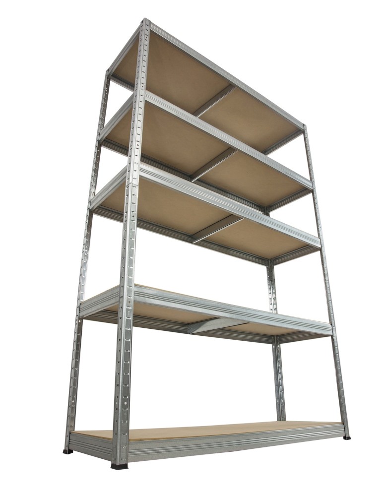 Regały Magazynowe - Regał Helios 196x75x30 cm 5 półek/275kg Ocynkowany - product b2b.wamar.biz 5