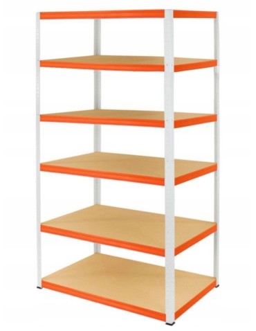 Regały Magazynowe - Regał metalowy HELIOS HWO 196x150x45 6x275kg - product 3
